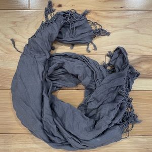 Medium Grey pashmina style scarf